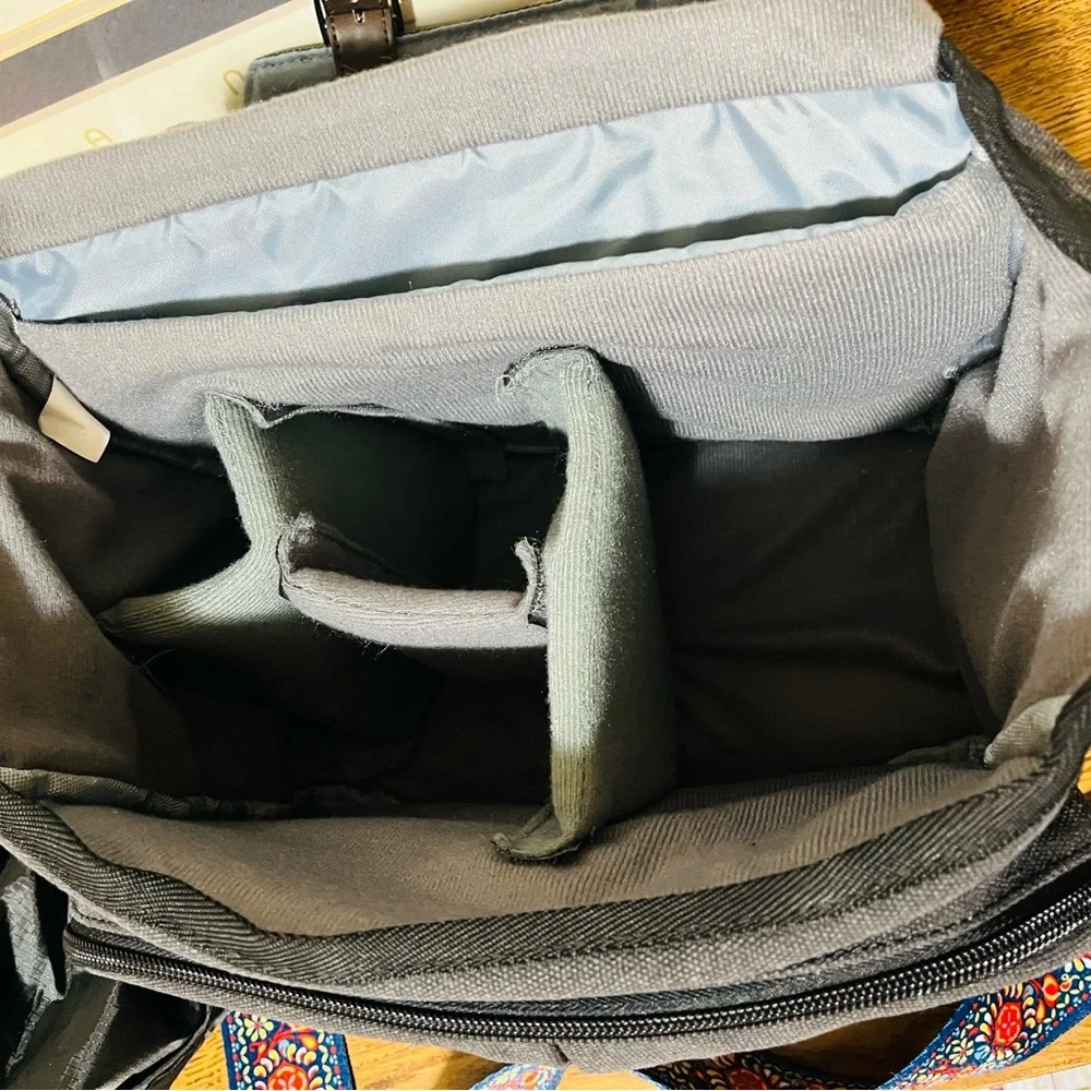 Stylish Brown and Blue Men's Bag